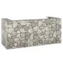 Muro gaviones para contenedor basura galvanizado 254x100x110 cm by , Waste container supports - Ref: Foro24-151300, Price: 15...