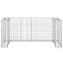 Muro gaviones para contenedor basura galvanizado 254x100x110 cm by , Waste container supports - Ref: Foro24-151300, Price: 15...