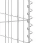 Muro gaviones para contenedor basura galvanizado 254x100x110 cm by , Waste container supports - Ref: Foro24-151300, Price: 15...
