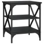 Mesa auxiliar madera contrachapada negro 40x42x50 cm by , Side tables - Ref: Foro24-825772, Price: 42,48 €, Discount: %