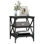 Mesa auxiliar madera contrachapada negro 40x42x50 cm by , Side tables - Ref: Foro24-825772, Price: 42,48 €, Discount: %