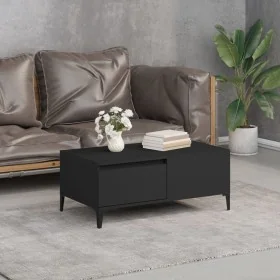 Mesa de centro madera contrachapada negro 90x50x36,5 cm von , Couchtisch - Ref: Foro24-821117, Preis: 72,21 €, Rabatt: %