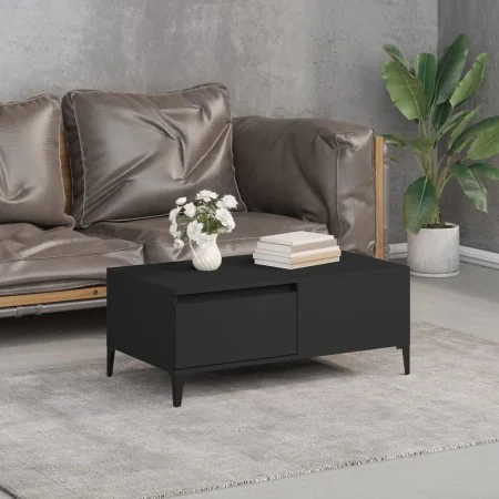 Mesa de centro madera contrachapada negro 90x50x36,5 cm de , Mesas de centro - Ref: Foro24-821117, Precio: 72,21 €, Descuento: %