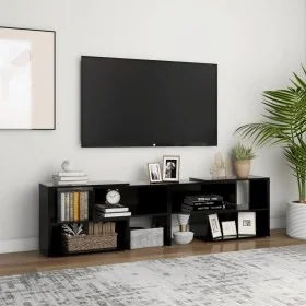 Mueble de TV madera contrachapada negro 149x30x52 cm by , TV Furniture - Ref: Foro24-808360, Price: 81,40 €, Discount: %
