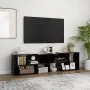Mueble de TV madera contrachapada negro 149x30x52 cm von , TV-Möbel - Ref: Foro24-808360, Preis: 81,40 €, Rabatt: %