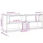 Mueble de TV madera contrachapada negro 149x30x52 cm von , TV-Möbel - Ref: Foro24-808360, Preis: 81,40 €, Rabatt: %