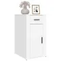 Armario de escritorio madera contrachapada blanco 40x49x75 cm de , Armarios y almacenamiento - Ref: Foro24-816792, Precio: 75...