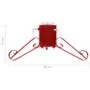 Soporte para árbol de Navidad rojo 58x58x21 cm by , Christmas tree stands - Ref: Foro24-331318, Price: 21,47 €, Discount: %