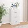 Aparador de madera contrachapada blanco brillante 40x33x70 cm by , Sideboards - Ref: Foro24-819422, Price: 62,29 €, Discount: %