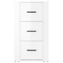 Aparador de madera contrachapada blanco brillante 40x33x70 cm by , Sideboards - Ref: Foro24-819422, Price: 62,29 €, Discount: %