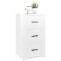 Aparador de madera contrachapada blanco brillante 40x33x70 cm by , Sideboards - Ref: Foro24-819422, Price: 62,29 €, Discount: %