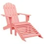Silla jardín Adirondack con otomana madera maciza de abeto rosa von , Gartenstühle - Ref: Foro24-315867, Preis: 108,04 €, Rab...
