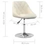 Silla de comedor giratoria 6 uds terciopelo crema by , dining chairs - Ref: Foro24-3088768, Price: 340,84 €, Discount: %