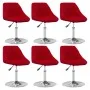 Sillas de comedor giratorias 6 unidades terciopelo rojo tinto by , dining chairs - Ref: Foro24-3088775, Price: 328,25 €, Disc...