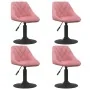 Sillas de comedor giratorias 4 unidades de terciopelo rosa by , dining chairs - Ref: Foro24-3088796, Price: 226,97 €, Discoun...