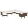 Set muebles de jardín 11 pzas y cojines ratán sintético marrón von , Gartensets - Ref: Foro24-3094515, Preis: 906,01 €, Rabat...