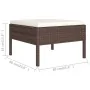Set muebles de jardín 11 pzas y cojines ratán sintético marrón von , Gartensets - Ref: Foro24-3094515, Preis: 906,01 €, Rabat...