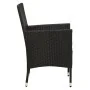 Set comedor de jardín 9 piezas y cojines ratán sintético negro by , Garden sets - Ref: Foro24-3094846, Price: 642,43 €, Disco...