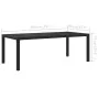 Set comedor de jardín 9 piezas y cojines ratán sintético negro by , Garden sets - Ref: Foro24-3094846, Price: 642,43 €, Disco...