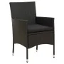 Set comedor de jardín 9 piezas y cojines ratán sintético negro von , Gartensets - Ref: Foro24-3094871, Preis: 779,92 €, Rabat...