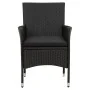 Set comedor de jardín 9 piezas y cojines ratán sintético negro von , Gartensets - Ref: Foro24-3094871, Preis: 779,92 €, Rabat...