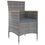 Set de comedor de jardín 5 pzas y cojines ratán sintético gris von , Gartensets - Ref: Foro24-3094934, Preis: 412,78 €, Rabat...