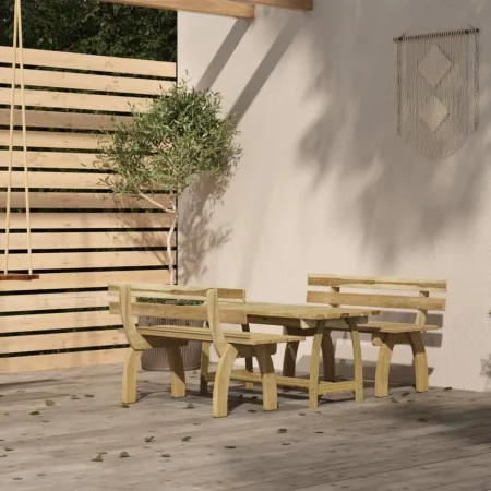 Juego de comedor de jardín 3 piezas madera de pino impregnada by , Garden sets - Ref: Foro24-3096602, Price: 366,63 €, Discou...