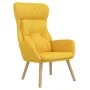 Sillón de relax con taburete tela amarillo mostaza by , Armchairs - Ref: Foro24-3097757, Price: 133,28 €, Discount: %