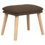 Sillón de relax con taburete tela marrón by , Armchairs - Ref: Foro24-3097885, Price: 141,46 €, Discount: %