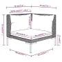 Set muebles jardín 9 pzas y cojines ratán sintético gris oscuro von , Gartensets - Ref: Foro24-3099809, Preis: 707,97 €, Raba...