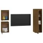 Muebles para TV 3 piezas madera maciza de pino marrón miel von , TV-Möbel - Ref: Foro24-3100167, Preis: 107,91 €, Rabatt: %