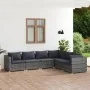 Set de muebles de jardín 6 pzas y cojines ratán sintético gris von , Gartensets - Ref: Foro24-3101717, Preis: 716,24 €, Rabat...