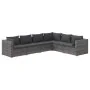 Set de muebles de jardín 6 pzas y cojines ratán sintético gris von , Gartensets - Ref: Foro24-3101717, Preis: 716,24 €, Rabat...
