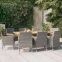 Juego de comedor de jardín 9 piezas con cojines gris von , Gartensets - Ref: Foro24-3103587, Preis: 832,31 €, Rabatt: %