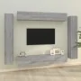 Set de muebles para TV 8 pzas madera contrachapada gris Sonoma de , Muebles TV - Ref: Foro24-3114300, Precio: 376,26 €, Descu...