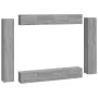 Set de muebles para TV 8 pzas madera contrachapada gris Sonoma de , Muebles TV - Ref: Foro24-3114300, Precio: 376,26 €, Descu...
