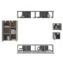 Set de muebles para TV 8 pzas madera contrachapada gris Sonoma von , TV-Möbel - Ref: Foro24-3114492, Preis: 254,87 €, Rabatt: %