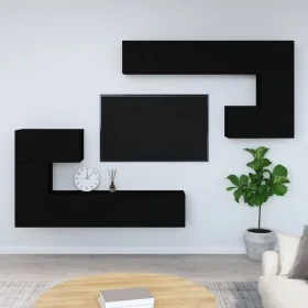 Mueble de pared para TV madera contrachapada negro von , TV-Möbel - Ref: Foro24-3114583, Preis: 301,34 €, Rabatt: %