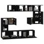 Mueble de pared para TV madera contrachapada negro de , Muebles TV - Ref: Foro24-3114583, Precio: 301,34 €, Descuento: %