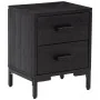Mesitas de noche 2 uds madera maciza de pino negro 36x30x45 cm by , Nightstands - Ref: Foro24-3120339, Price: 163,37 €, Disco...