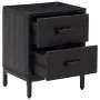 Mesitas de noche 2 uds madera maciza de pino negro 36x30x45 cm by , Nightstands - Ref: Foro24-3120339, Price: 163,37 €, Disco...