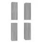 Muebles TV 4 uds madera contrachapada gris Sonoma 30,5x30x90 cm de , Muebles TV - Ref: Foro24-3120330, Precio: 163,11 €, Desc...