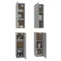 Muebles TV 4 uds madera contrachapada gris Sonoma 30,5x30x90 cm de , Muebles TV - Ref: Foro24-3120330, Precio: 163,11 €, Desc...
