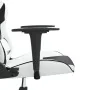 Silla gaming cuero sintético blanco y negro von , Gaming-Stühle - Ref: Foro24-3143697, Preis: 116,37 €, Rabatt: %