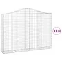 Cestas gaviones 10 uds forma de arco hierro 200x30x140/160 cm by , Pots and planters - Ref: Foro24-3145480, Price: 962,01 €, ...