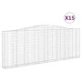 Cestas de gaviones 15 uds forma de arco hierro 400x30x140/160cm von , Töpfe und Pflanzgefäße - Ref: Foro24-3145861, Preis: 2,...