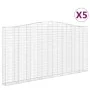 Cestas de gaviones 5 uds forma de arco hierro 400x30x200/220 cm by , Pots and planters - Ref: Foro24-3145894, Price: 1,00 €, ...