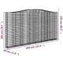 Cestas de gaviones 5 uds forma de arco hierro 400x30x200/220 cm by , Pots and planters - Ref: Foro24-3145894, Price: 1,00 €, ...