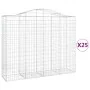 Cestas gaviones 25 uds forma de arco hierro 200x50x160/180 cm by , Pots and planters - Ref: Foro24-3145719, Price: 3,00 €, Di...