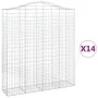 Cestas de gaviones 14 uds forma de arco hierro 200x50x220/240cm by , Pots and planters - Ref: Foro24-3145778, Price: 2,00 €, ...